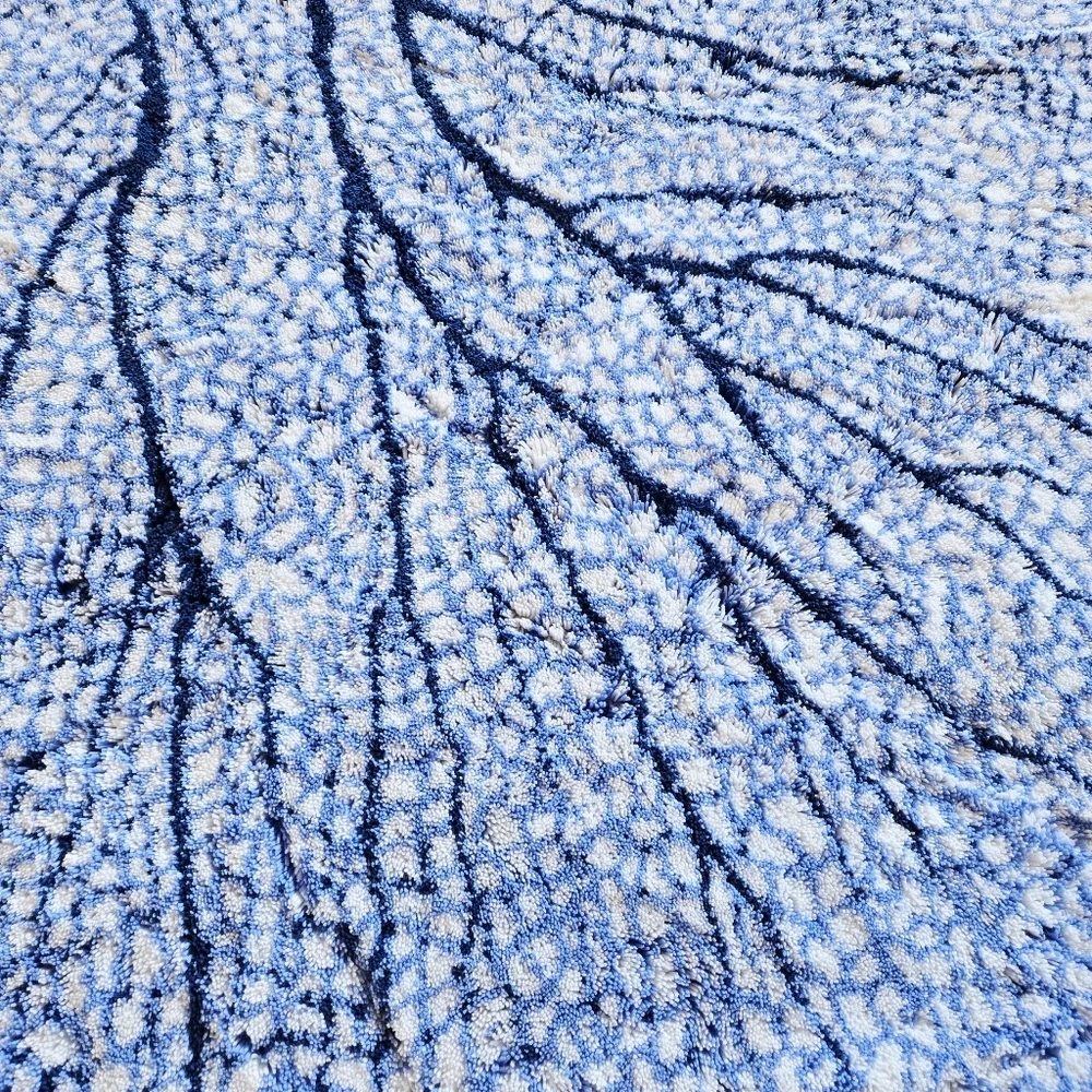 ABYSS & HABIDECOR Blue White Coral Bath Rug 33